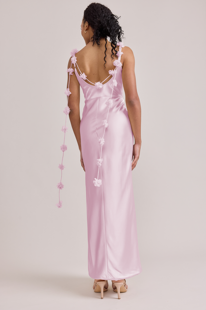 Remi Luxe Satin Dress | Made To Order | Baby Pink