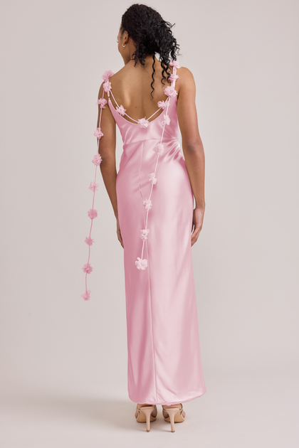 Remi Luxe Satin Dress | Made To Order | Perfect Pink