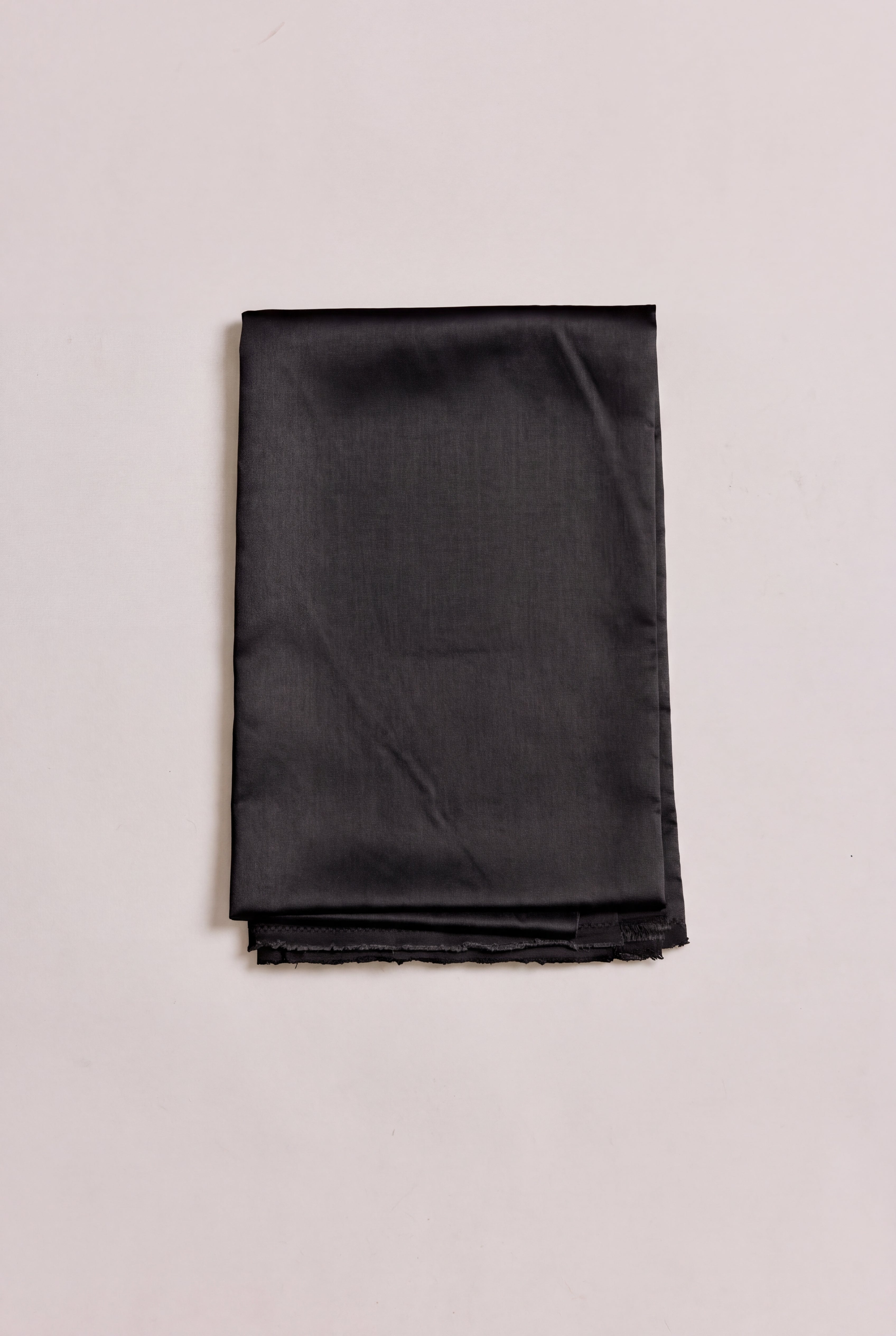 Luxe Sateen Fabric by the Yard | Black