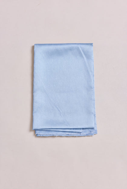 Luxe Sateen Fabric by the Yard | Blue Hydrangea