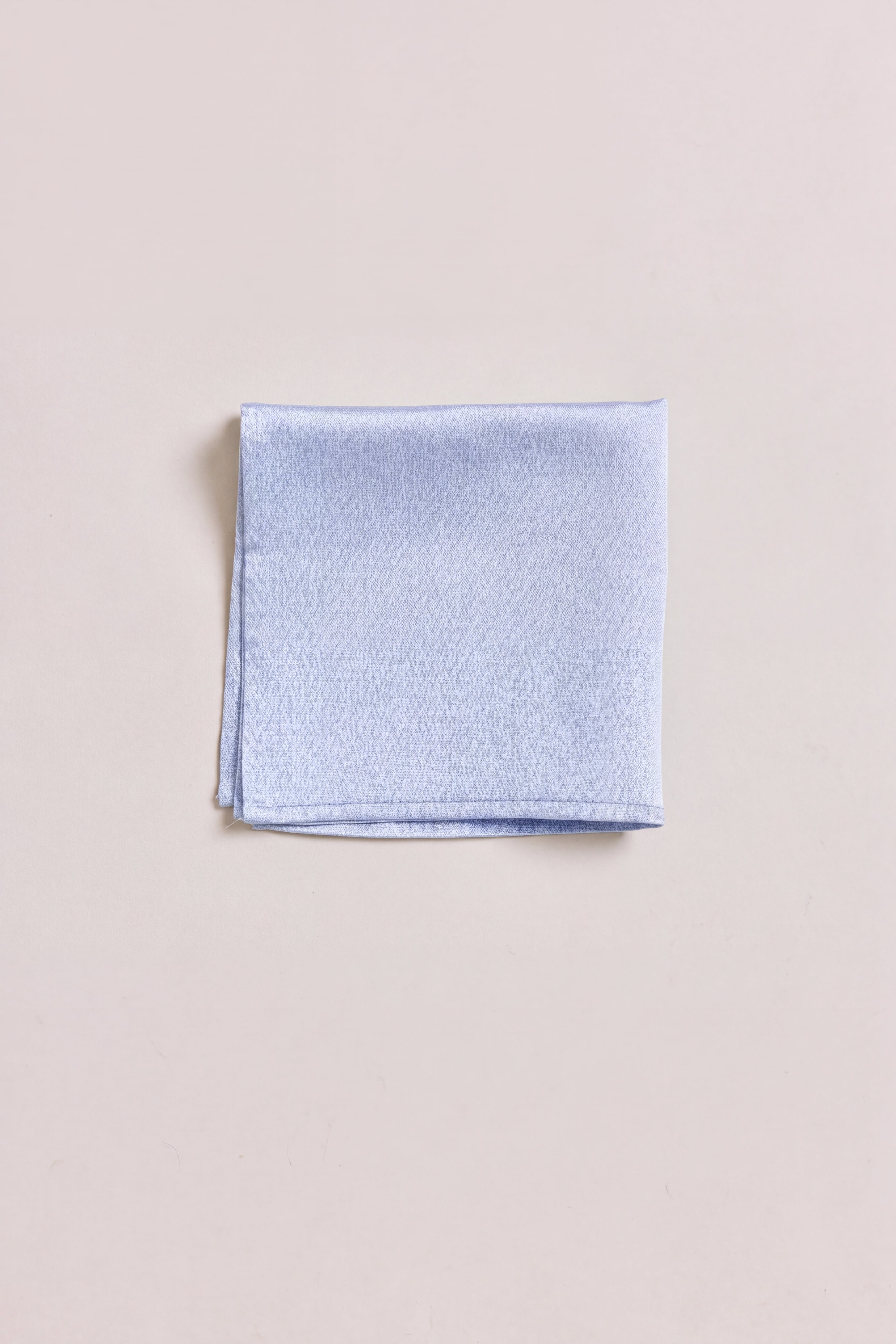 Luxe Sateen Pocket Square | Blue Mist