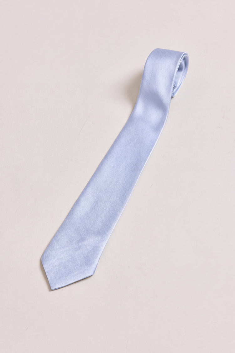 Luxe Sateen Tie | Blue Mist