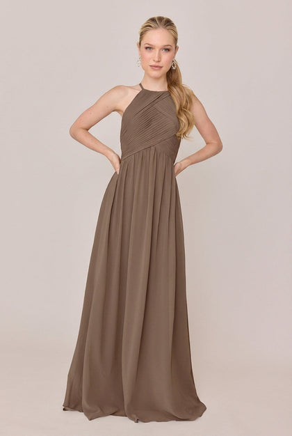 Mackenzie Chiffon Dress | Made To Order | Truffle