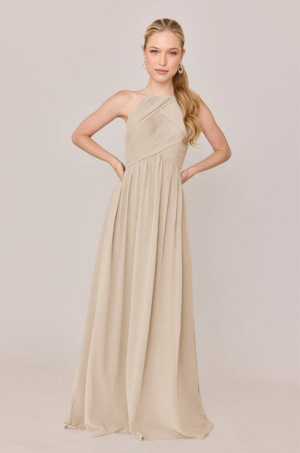 Mackenzie Chiffon Dress | Made To Order | Champagne