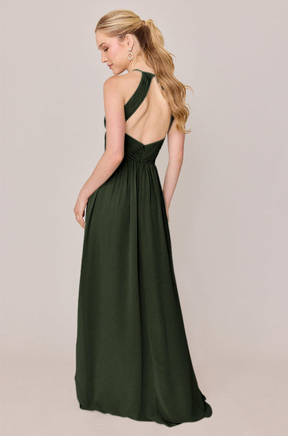 Mackenzie Chiffon Dress | Made To Order | Deep Olive
