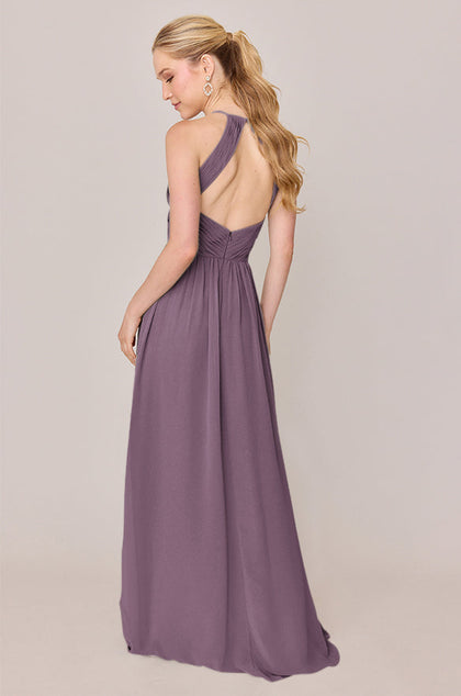 Mackenzie Chiffon Dress | Made To Order | Dusty Purple