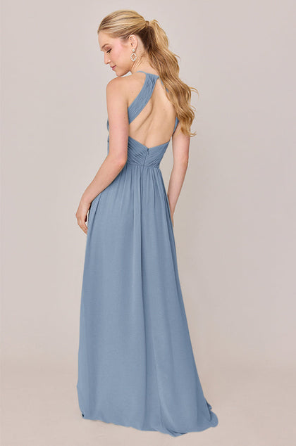 Mackenzie Chiffon Dress | Made To Order | French Blue