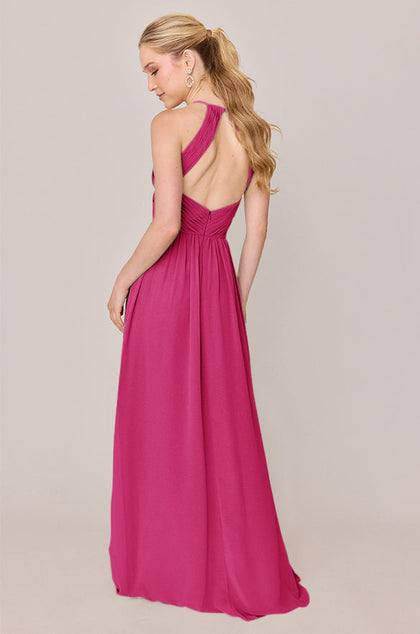 Mackenzie Chiffon Dress | Made To Order | Hot Pink