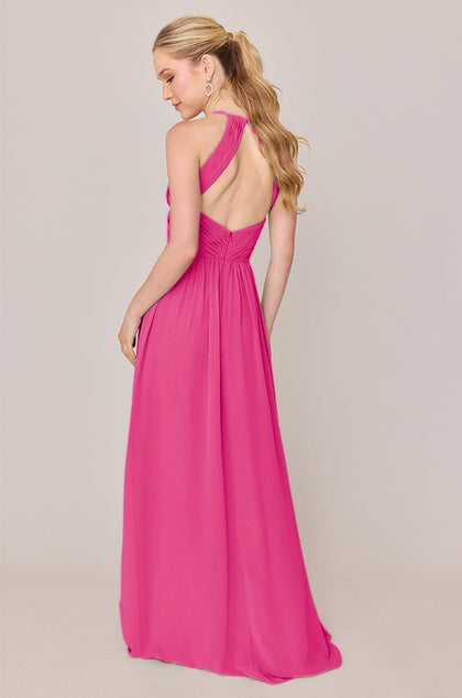 Mackenzie Chiffon Dress | Made To Order | Malibu Pink