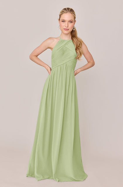 Mackenzie Chiffon Dress | Made To Order | Matcha