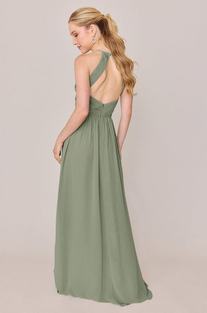 Mackenzie Chiffon Dress | Made To Order | Moss