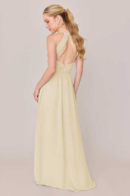 Mackenzie Chiffon Dress | Made To Order | Pale Yellow