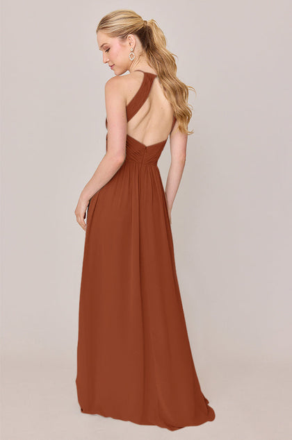 Mackenzie Chiffon Dress | Made To Order | Rust