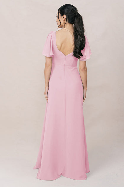 Madeline Convertible Chiffon Dress | Made To Order | Perfect Pink