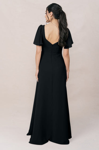 Madeline Convertible Chiffon Dress | Made To Order | Black