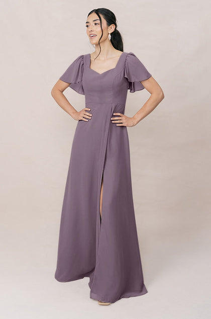 Madeline Convertible Chiffon Dress | Made To Order | Wisteria