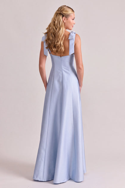 Madison Luxe Sateen Dress | Blue Mist