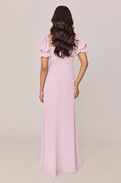 Maeve Chiffon Dress | Made To Order | Baby Pink