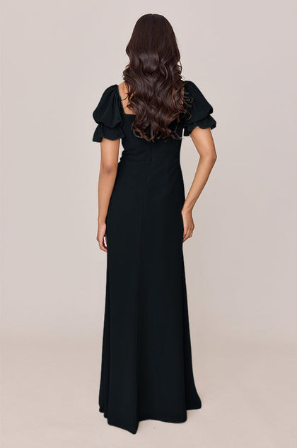 Maeve Chiffon Dress | Made To Order | Black