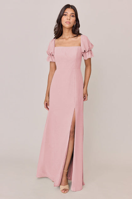 Maeve Chiffon Dress | Made To Order | Blushing Bride