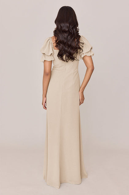 Maeve Chiffon Dress | Made To Order | Champagne