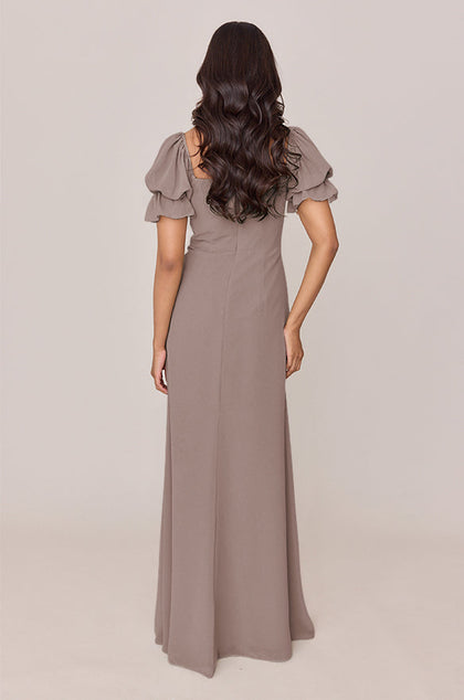 Maeve Chiffon Dress | Made To Order | Latte
