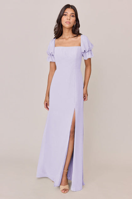Maeve Chiffon Dress | Made To Order | Light Lavender