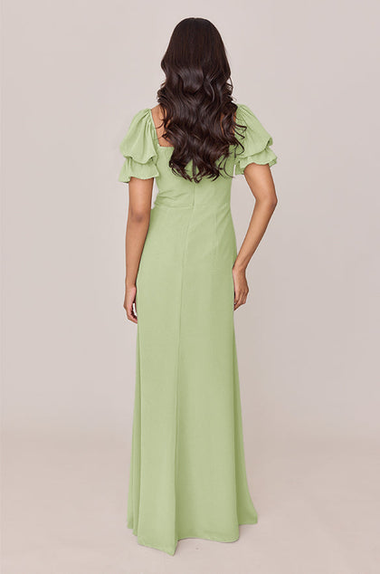 Maeve Chiffon Dress | Made To Order | Matcha