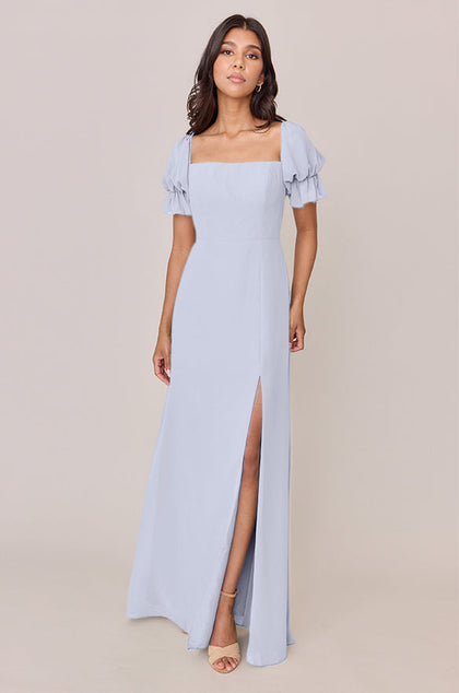 Maeve Chiffon Dress | Made To Order | Periwinkle
