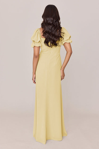Maeve Chiffon Dress | Made To Order | Yellow