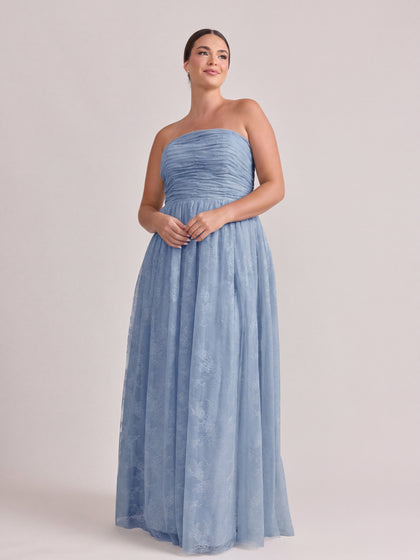 Maren Lace Dress | French Blue