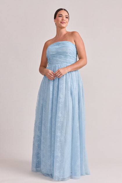 Maren Lace Dress | Sky Blue