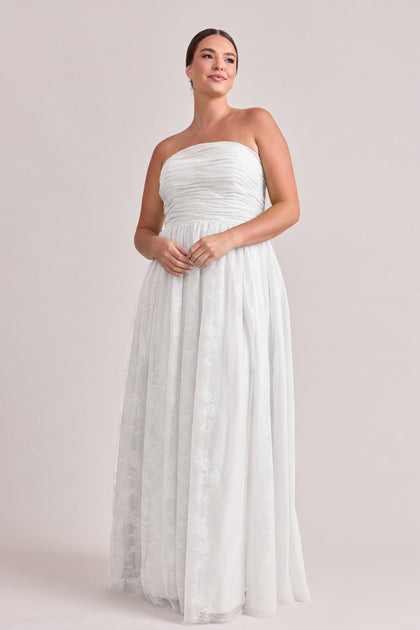 Maren Lace Dress | White