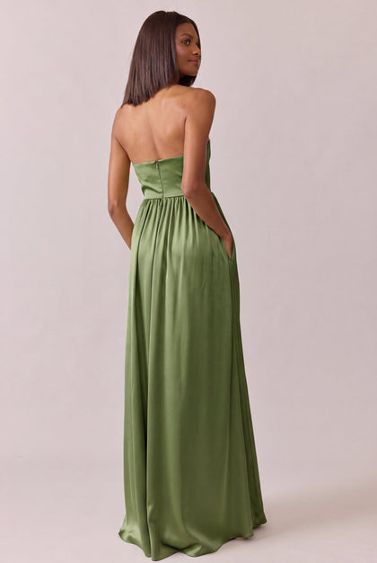 Maren Satin Dress | Made To Order | Fern
