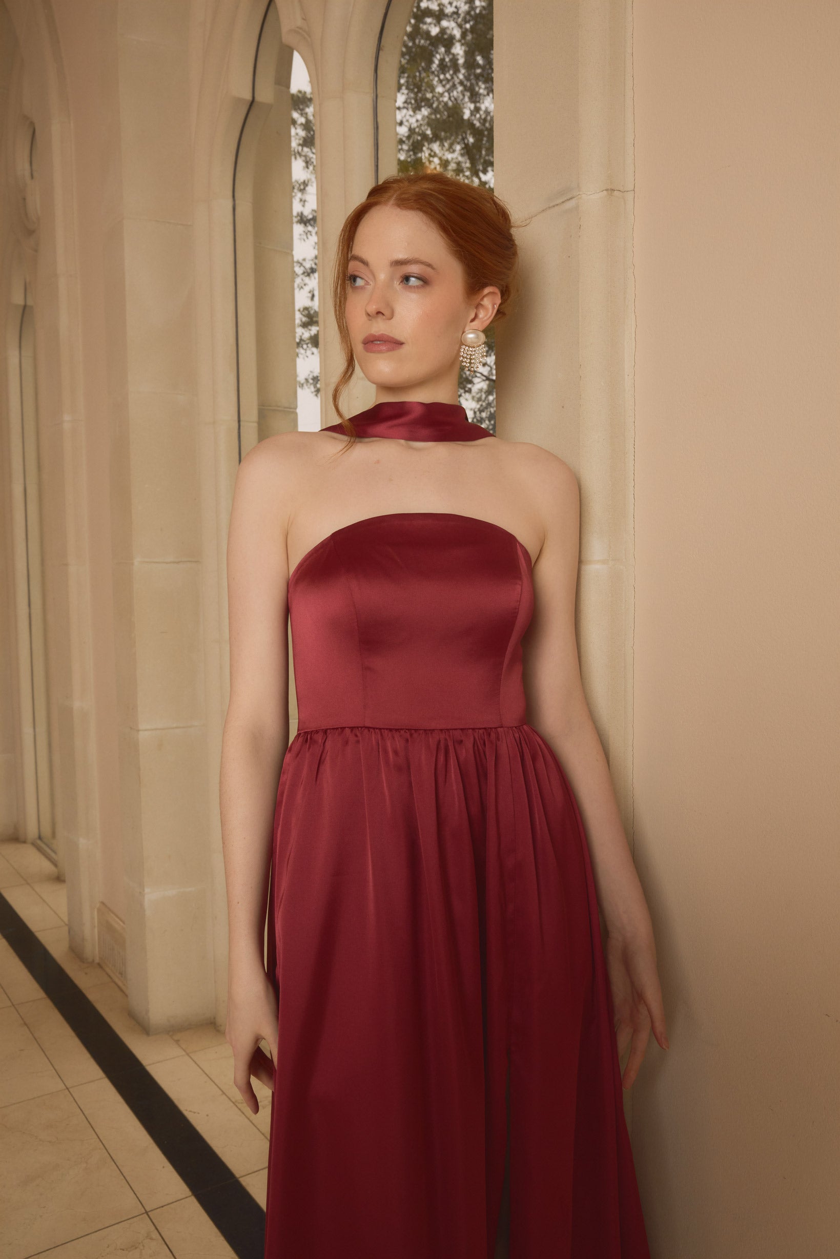 Maren Satin Dress