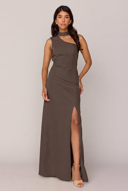 Margot Crepe Dress | Made To Order | Espresso