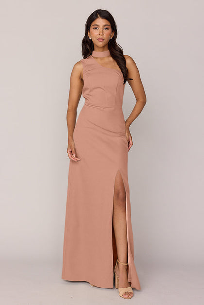 Margot Crepe Dress | Made To Order | Desert Rose