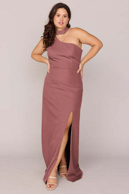 Margot Crepe Dress | Made To Order | Dusty Rose