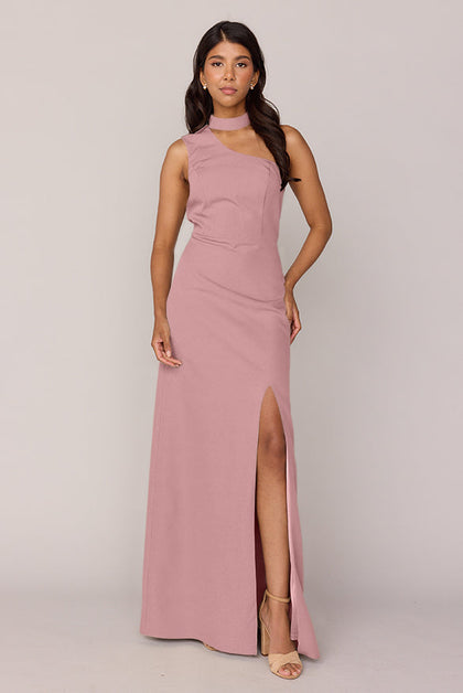 Margot Crepe Dress | Made To Order | Rose Quartz