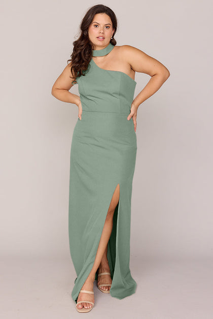 Margot Crepe Dress | Made To Order | Sage