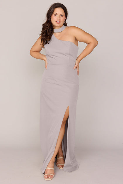 Margot Crepe Dress | Made To Order | Taupe