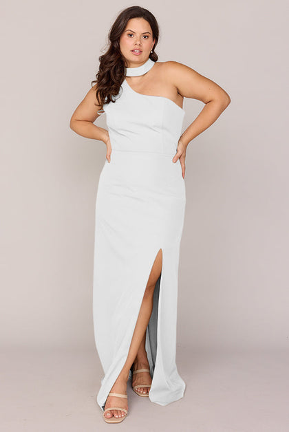 Margot Crepe Dress | Made To Order | White Pearl