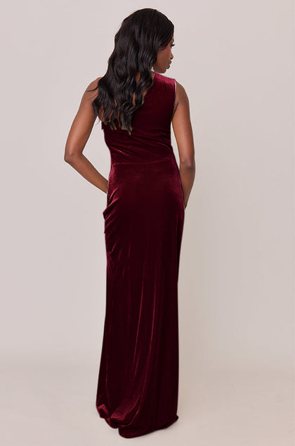 Margot Velvet Dress | Made To Order | Burgundy