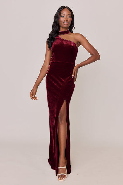 Margot Velvet Dress | Made To Order | Burgundy