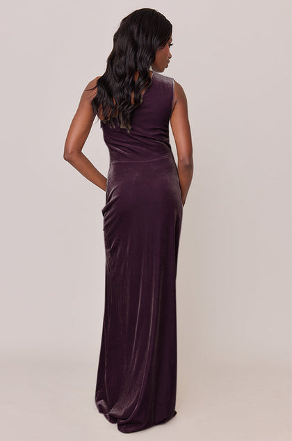 Margot Velvet Dress | Made To Order | Purple
