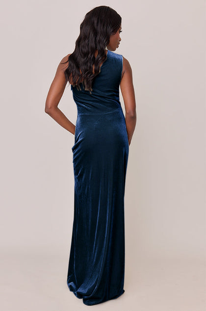 Margot Velvet Dress | Made To Order | Royal Blue