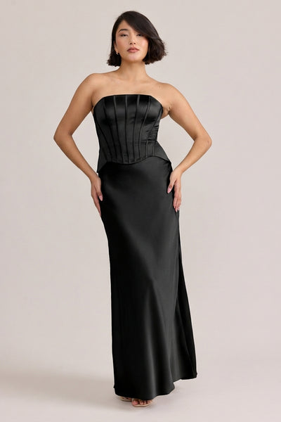 blue vintage style dress Dark blue 1920s-inspired satin and lace formal evening dress – LaVieDelight