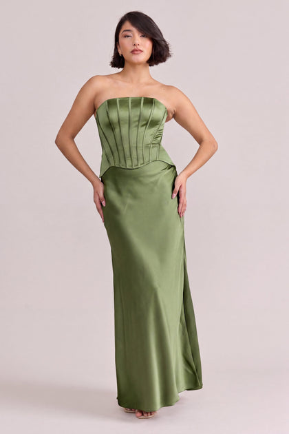 Marina Satin Dress | Made To Order | Fern