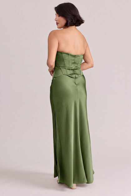 Marina Satin Dress | Made To Order | Fern