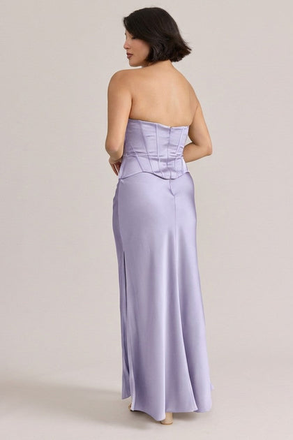 Marina Satin Dress | Made To Order | Light Lavender